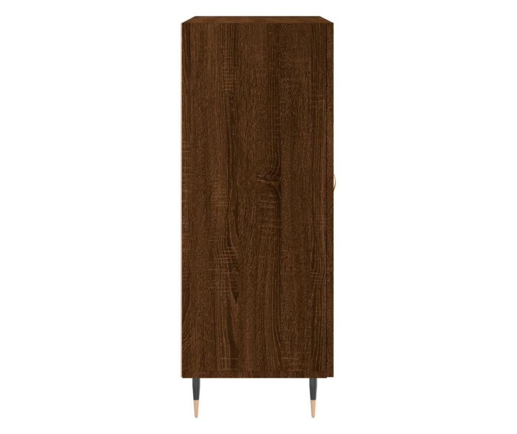 Ormarić, smeđi hrast, 69,5x34x90 cm, konstruirano drvo - 7