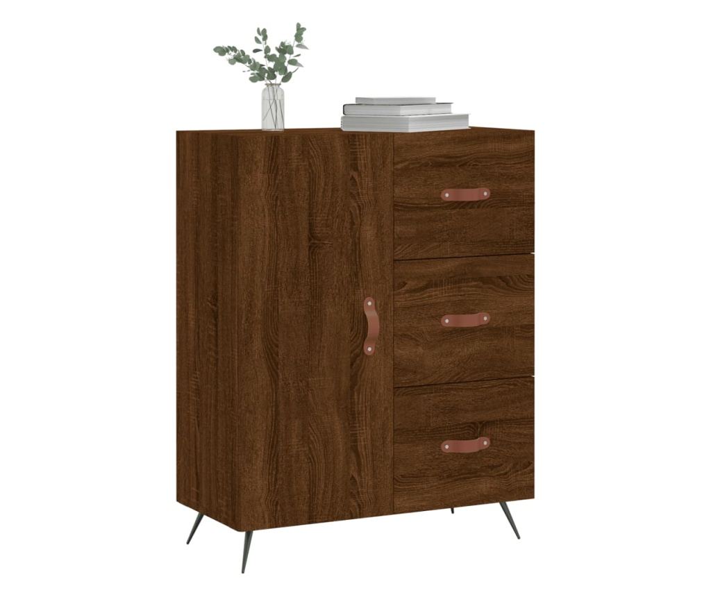 "Komoda, smeđi hrast, 69,5x34x90 cm, obrađeno drvo" - 3