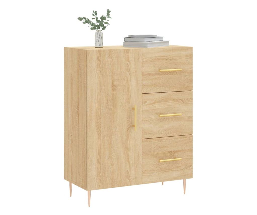 Komoda, hrast sonoma, 69,5x34x90 cm, kompozitno drvo - 3