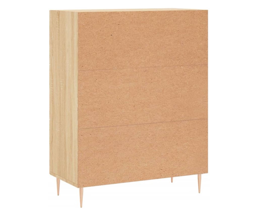 Komoda, hrast sonoma, 69,5x34x90 cm, kompozitno drvo - 8