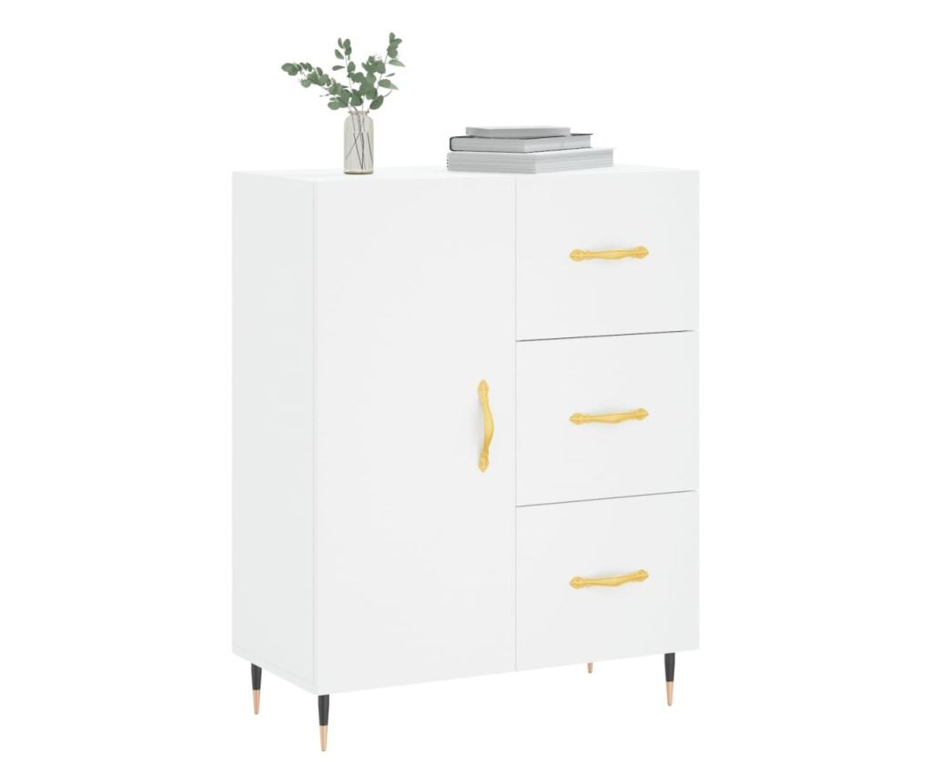 Ormarić za posluživanje, bijeli, 69,5x34x90 cm, kompozitno drvo - 3