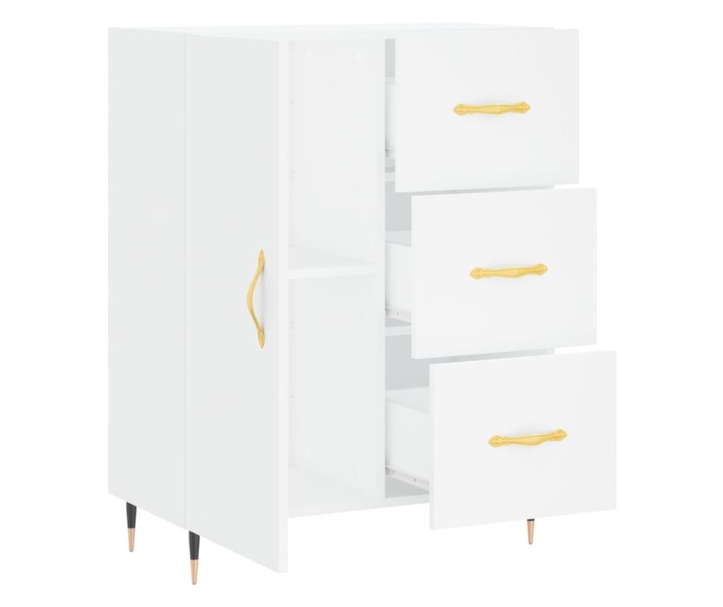 Ormarić za posluživanje, bijeli, 69,5x34x90 cm, kompozitno drvo - 6