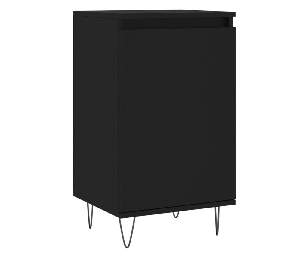 Komoda, crna, 40x35x70 cm, obrađeno drvo - 2