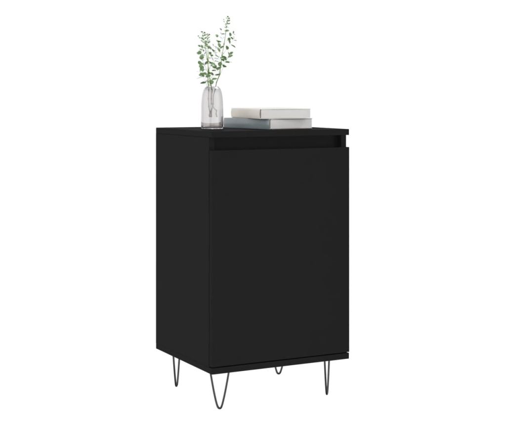 Komoda, crna, 40x35x70 cm, obrađeno drvo - 3