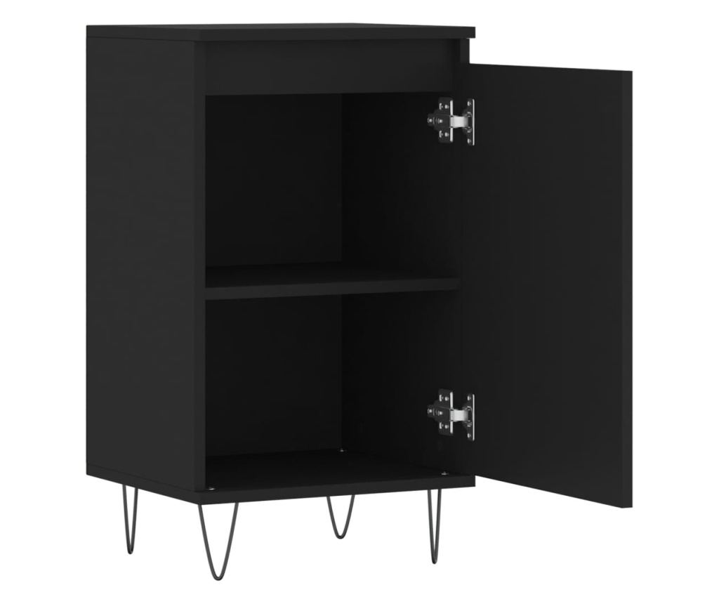 Komoda, crna, 40x35x70 cm, obrađeno drvo - 6