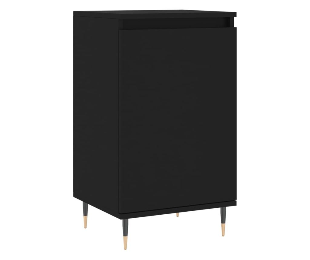 Konzola, crna, 40x35x70 cm, obrađeno drvo - 2