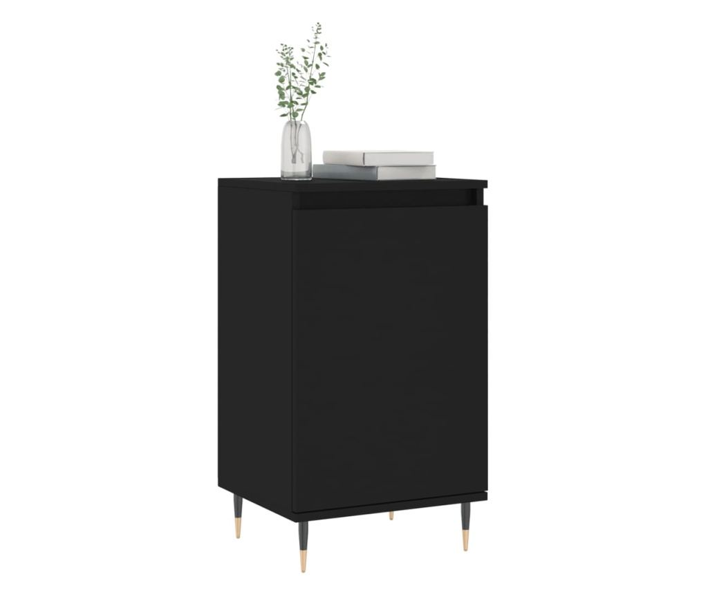 Konzola, crna, 40x35x70 cm, obrađeno drvo - 3