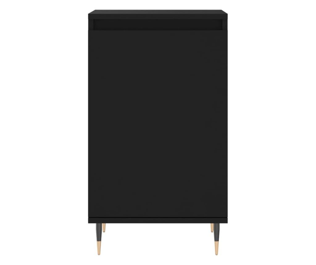 Konzola, crna, 40x35x70 cm, obrađeno drvo - 5