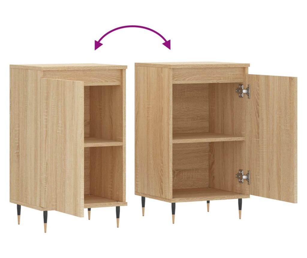 Ormarić, boja hrasta Sonoma, 40x35x70 cm, konstruirano drvo - 9