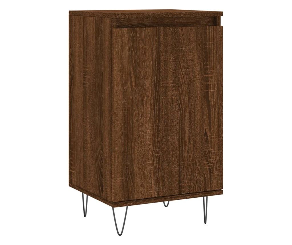 Smeđa hrastova komoda, 40x35x70 cm, obrađeno drvo - 2