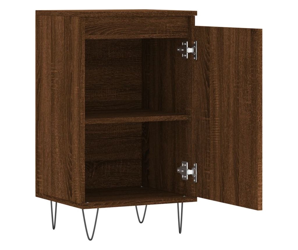 Smeđa hrastova komoda, 40x35x70 cm, obrađeno drvo - 6