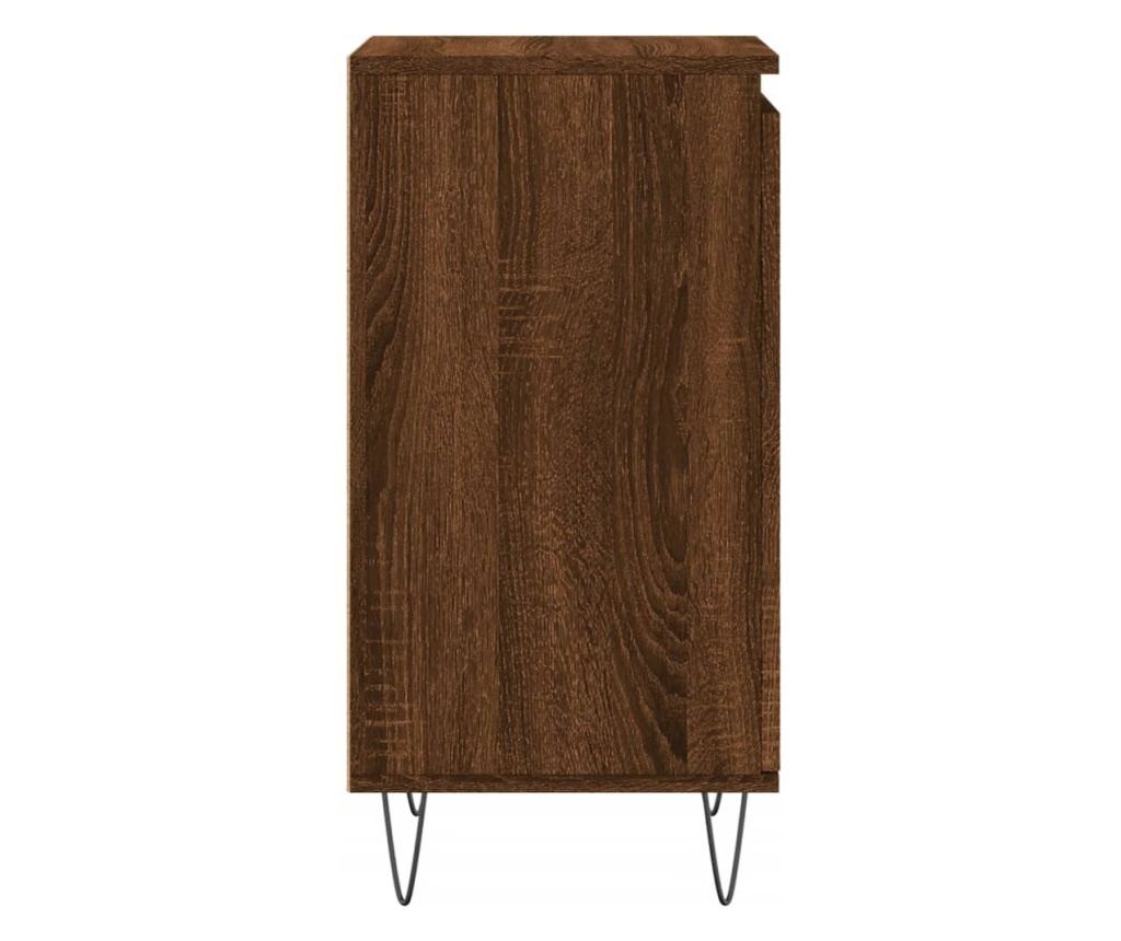 Smeđa hrastova komoda, 40x35x70 cm, obrađeno drvo - 7