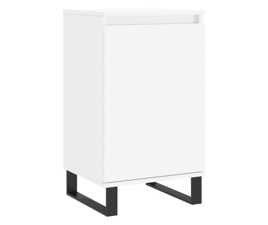 Komoda, 2 kom, bijela, 40x35x70 cm, konstruirano drvo - 5