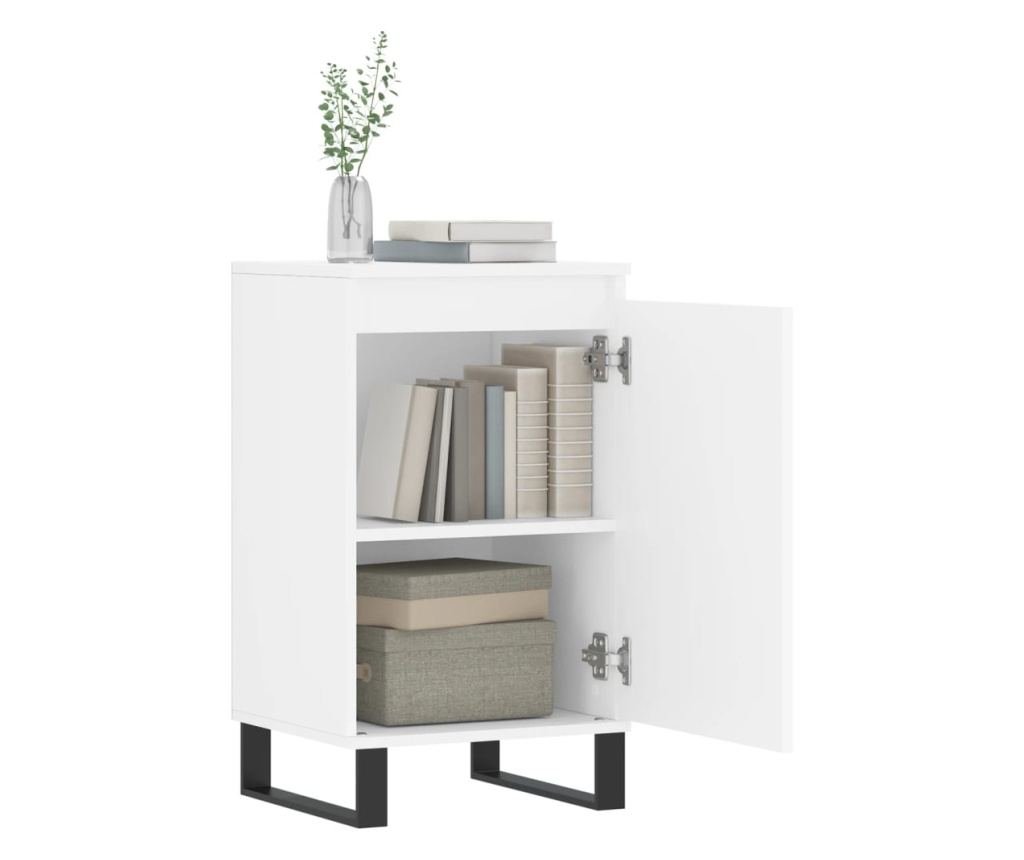 Konzola, bijela, 40x35x70 cm, obrađeno drvo - 4