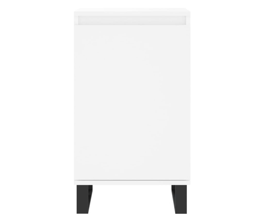 Komoda, 2 kom, bijela, 40x35x70 cm, konstruirano drvo - 6