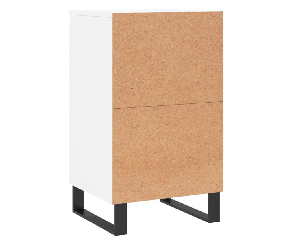 Komoda, 2 kom, bijela, 40x35x70 cm, konstruirano drvo - 9