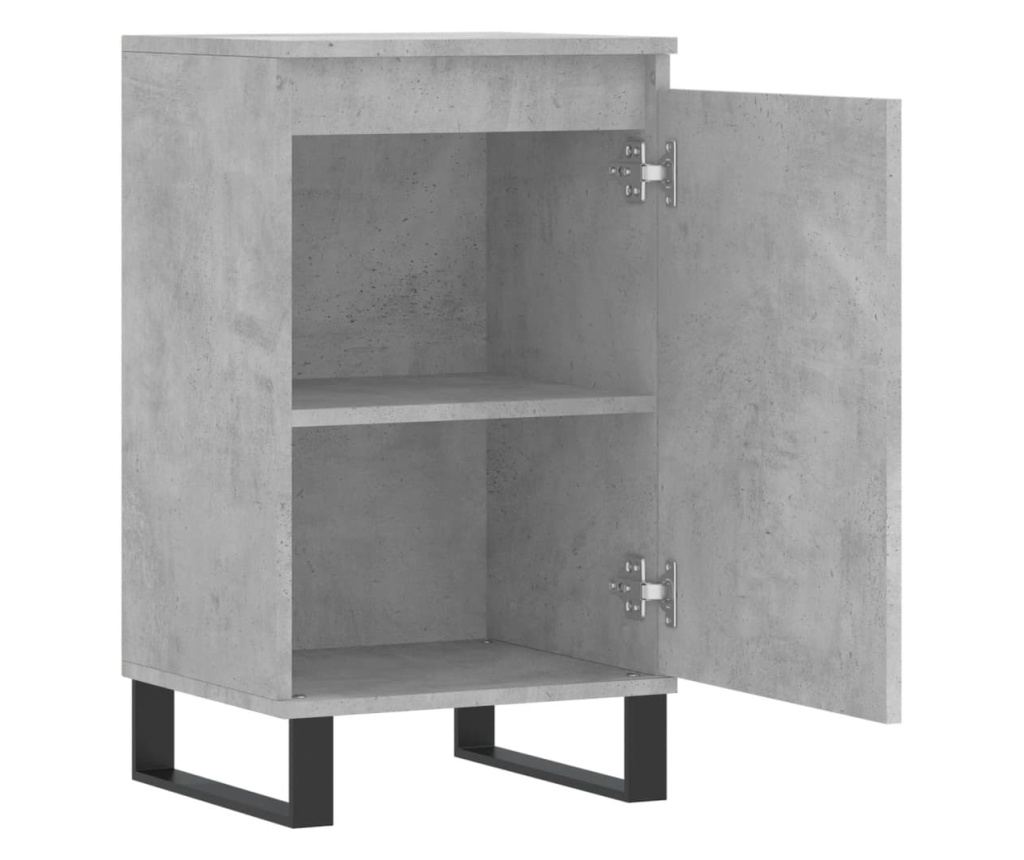 Komoda, 2 kom., boja betona, 40x35x70 cm, konstruirano drvo - 7