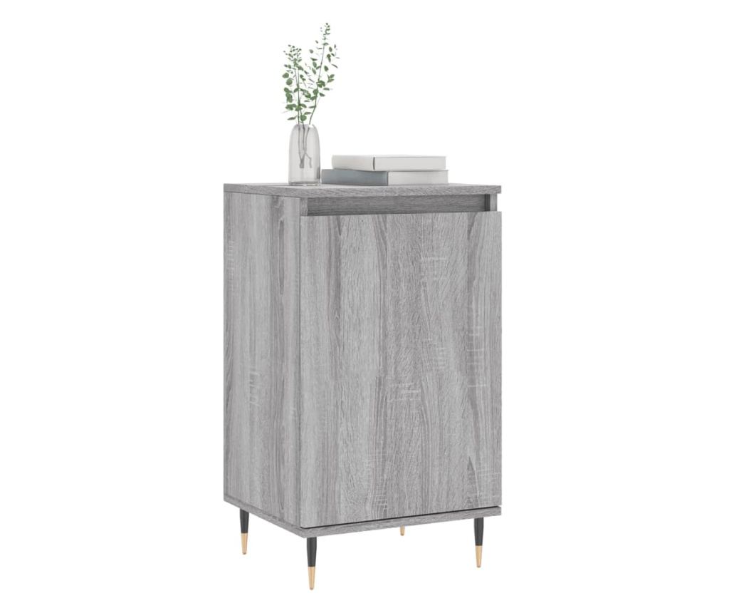 Komoda, 2 kom, sonoma siva, 40x35x70 cm, konstruirano drvo - 3