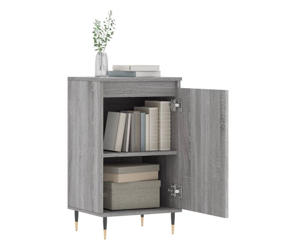Komoda, 2 kom, sonoma siva, 40x35x70 cm, konstruirano drvo - 4