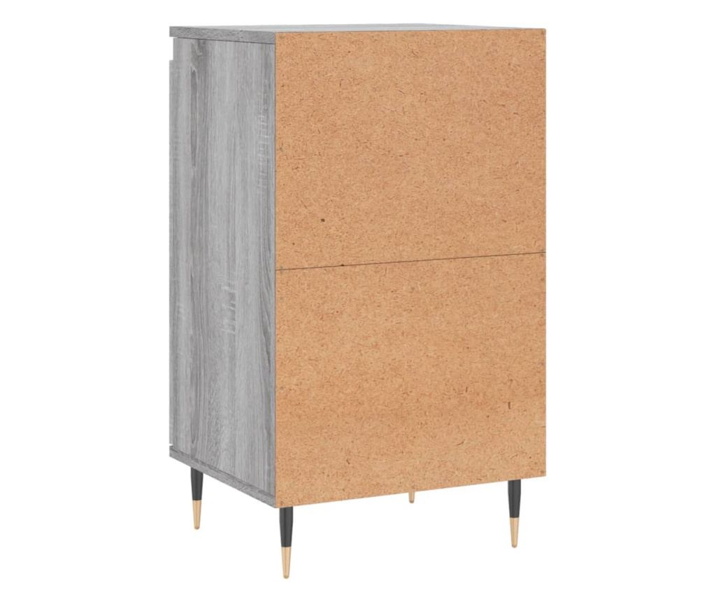Komoda, 2 kom, sonoma siva, 40x35x70 cm, konstruirano drvo - 9