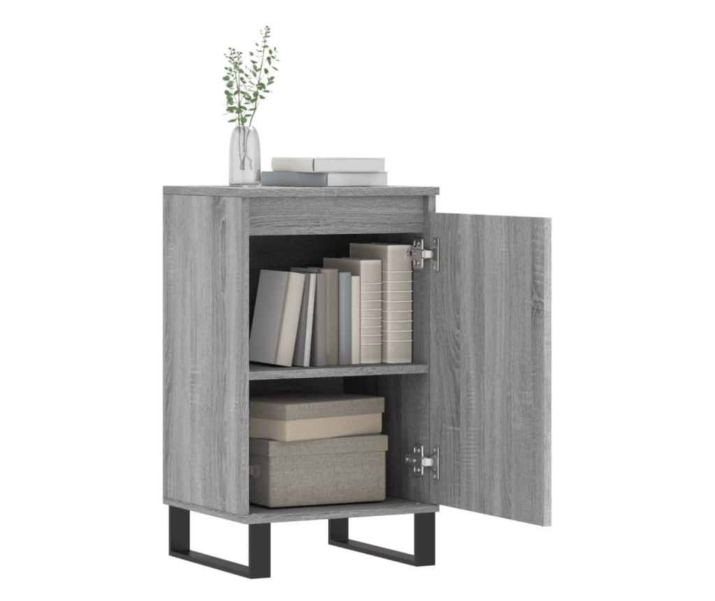 Ormarić, 2 kom, sonoma siva, 40x35x70 cm, konstruirano drvo - 4