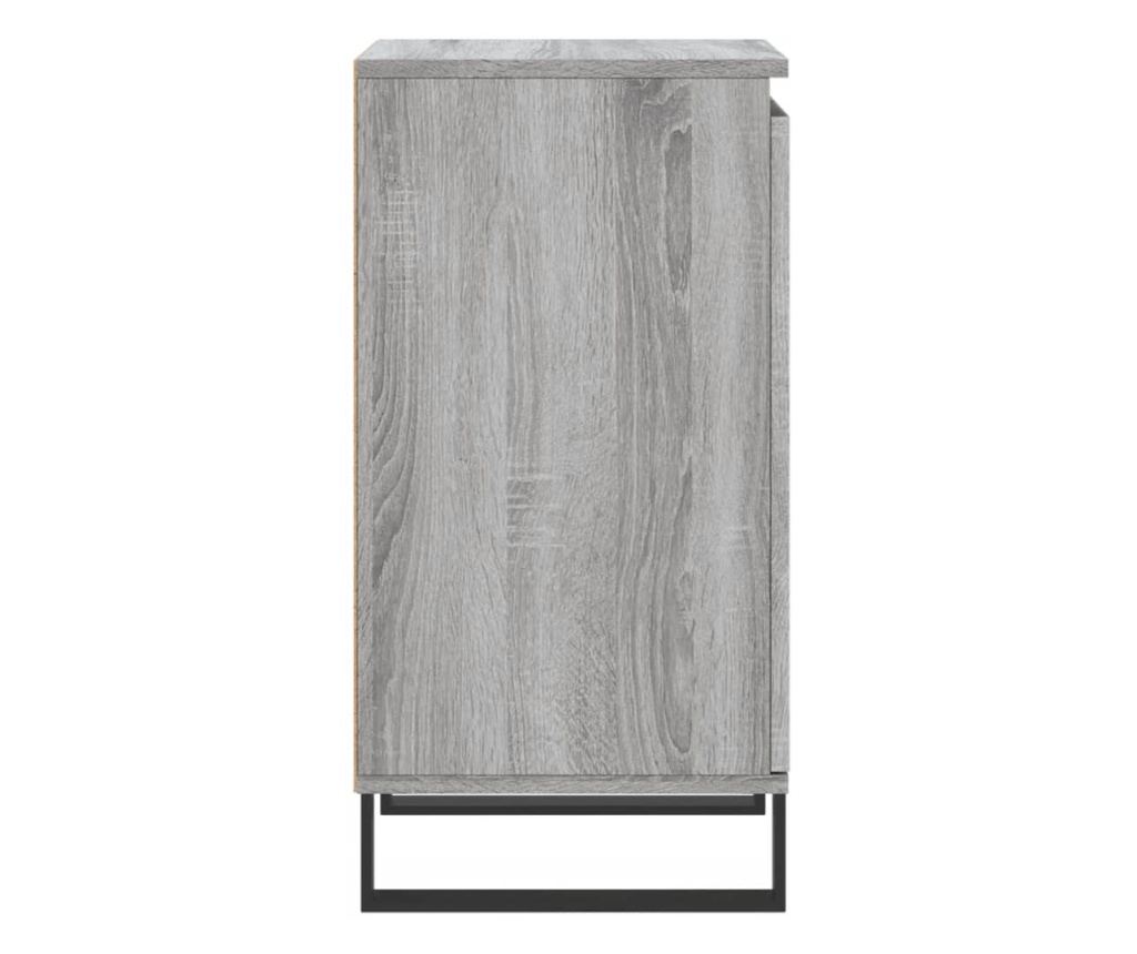 Ormarić, 2 kom, sonoma siva, 40x35x70 cm, konstruirano drvo - 8