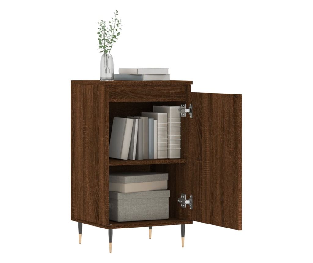 Ormarić za odlaganje, 2 kom, smeđi hrast, 40x35x70 cm, Konstruirano drvo - 4