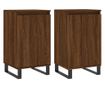 Komoda, 2 kom, smeđi hrast, 40x35x70 cm, konstruirano drvo thumbnail 2