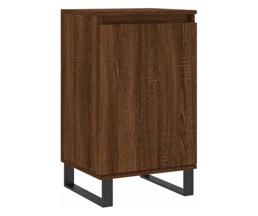 Komoda, 2 kom, smeđi hrast, 40x35x70 cm, konstruirano drvo - 5
