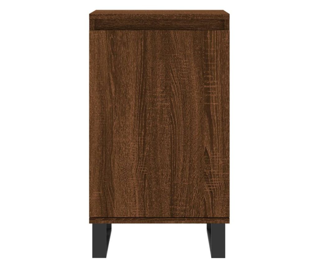 Komoda, 2 kom, smeđi hrast, 40x35x70 cm, konstruirano drvo - 6