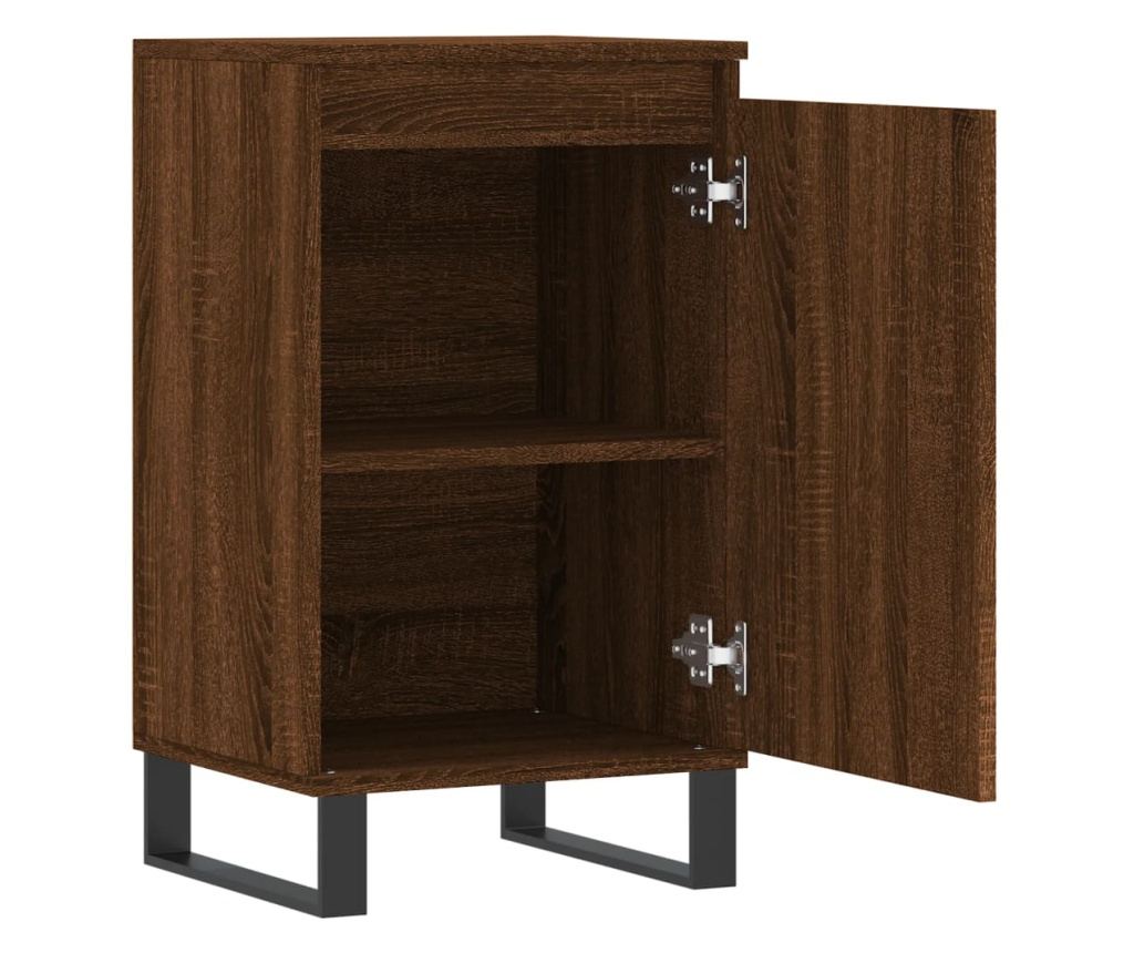 Komoda, 2 kom, smeđi hrast, 40x35x70 cm, konstruirano drvo - 7