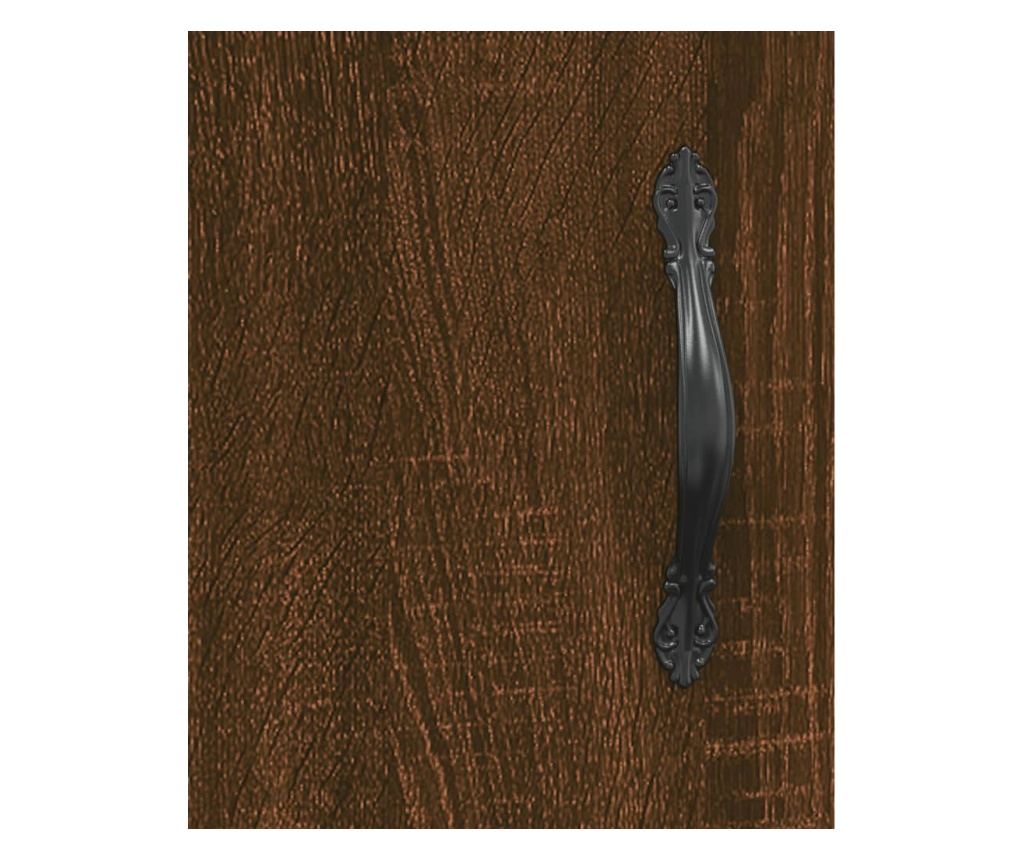 Visoka ormar, smeđi hrast, 69,5x34x180 cm, kompozitno drvo - 10