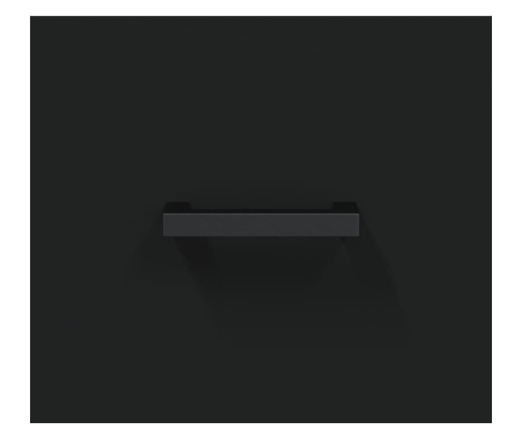 "Komoda, crna, 69,5x34x90 cm, kompozitno drvo" - 10