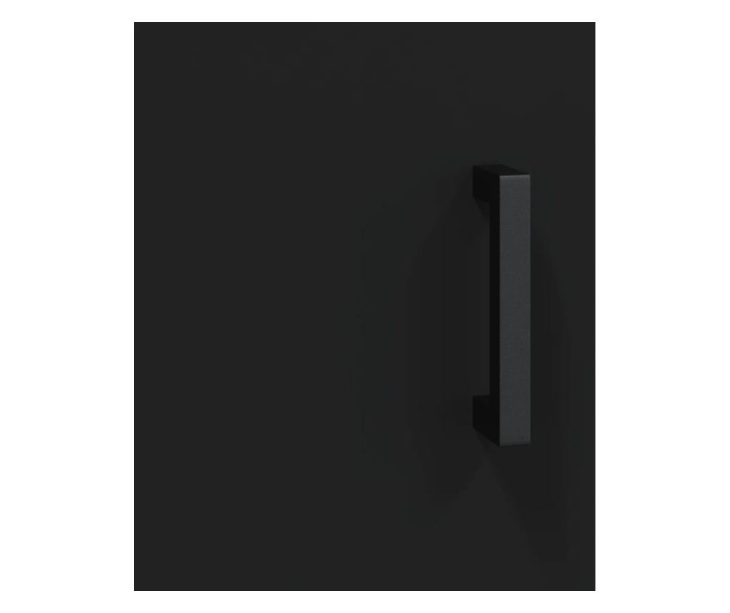 Zidni ormarić, crni, 69,5x34x90 cm, obrađeno drvo - 11