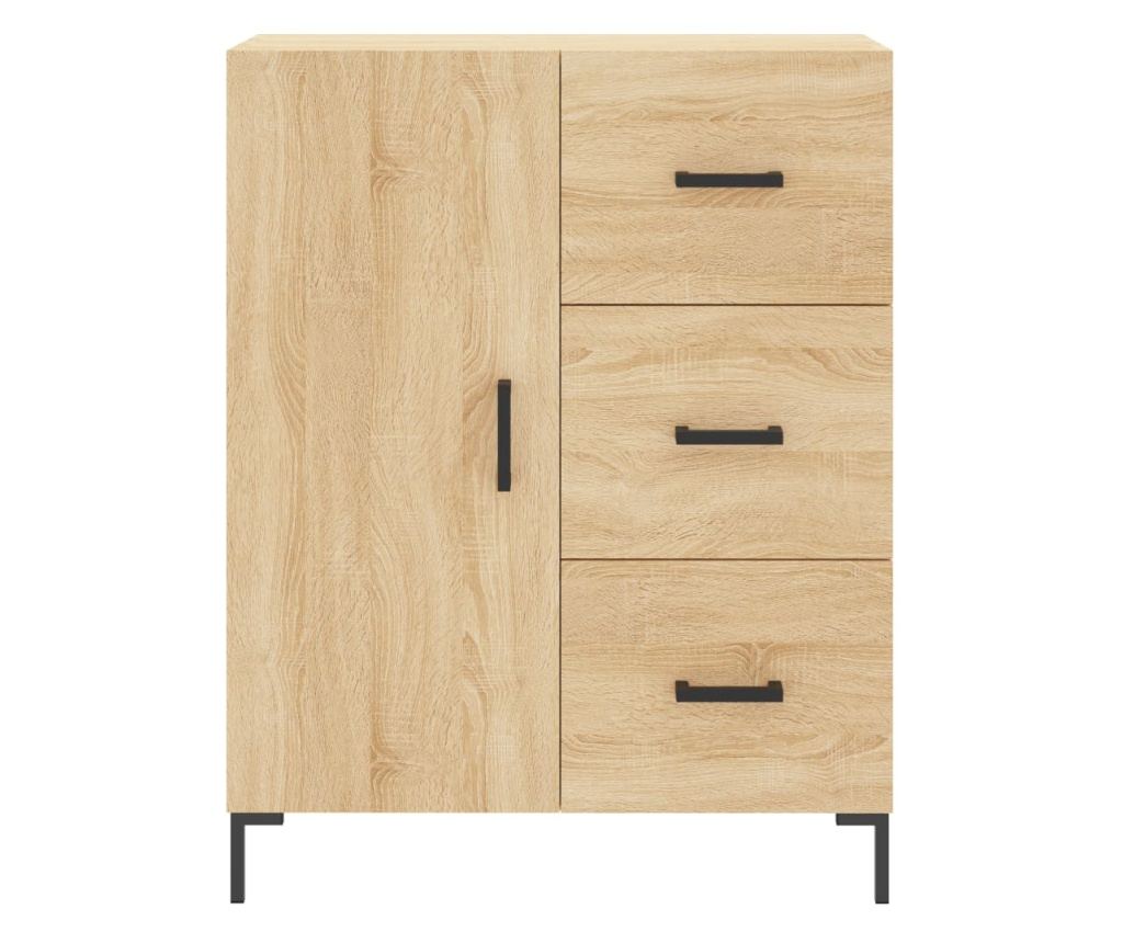 Komoda, hrast sonoma, 69,5x34x90 cm, kompozitno drvo - 5