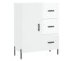 Komoda, sjajno bijela, 69,5x34x90 cm, kompozitno drvo thumbnail 2