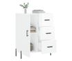 Komoda, sjajno bijela, 69,5x34x90 cm, kompozitno drvo thumbnail 4