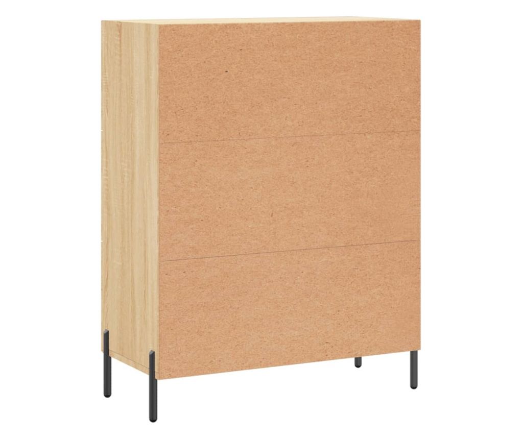 Komoda, hrast sonoma, 69,5x34x90 cm, kompozitno drvo - 8