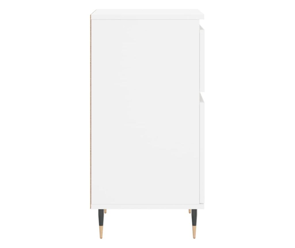 Ormarić za posluživanje, bijeli, 40x35x70 cm, konstruirano drvo - 7