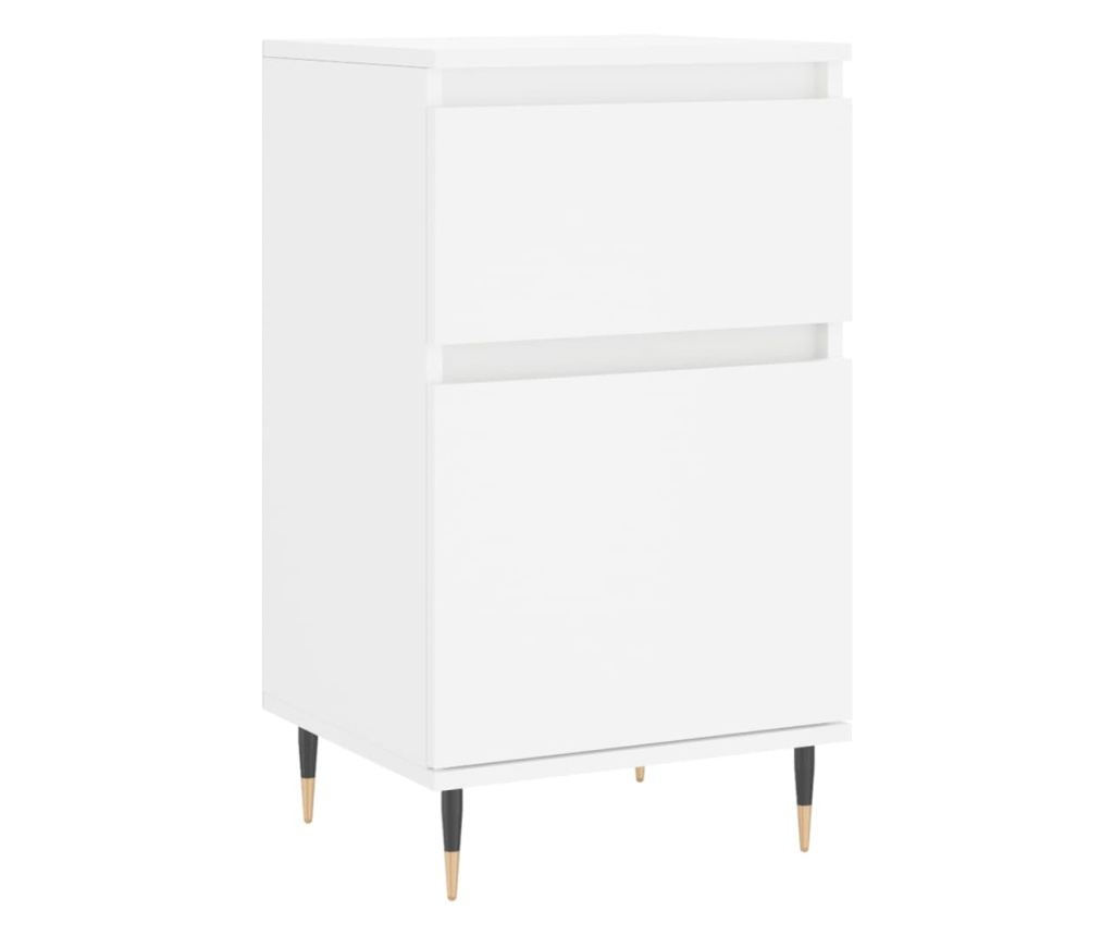 Ormarić za posluživanje, bijeli, 40x35x70 cm, konstruirano drvo - 2