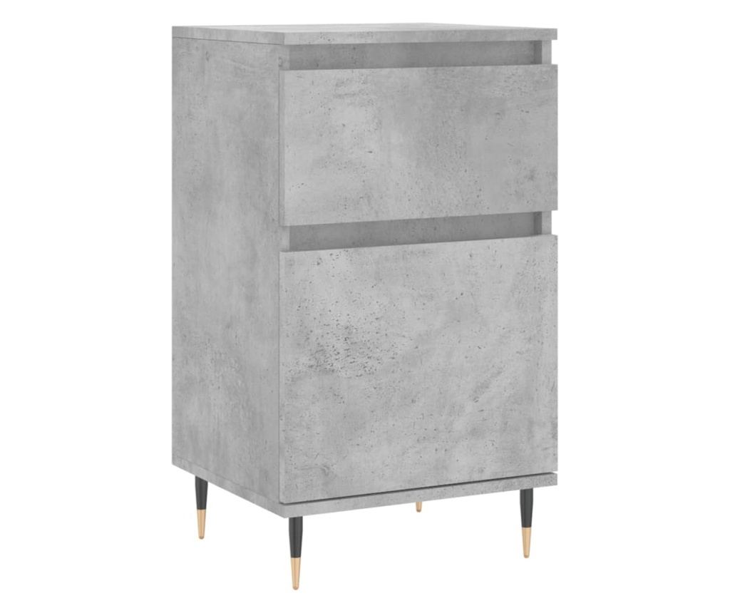 Komoda, 2 kom., betonsko siva, 40x35x70 cm, konstruirano drvo - 5