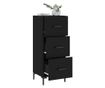 "Komoda, crna, 34,5x34x90 cm, kompozitno drvo" thumbnail 4