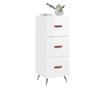 Komoda, visoki sjaj bijela, 34,5x34x90 cm, kompozitno drvo thumbnail 3