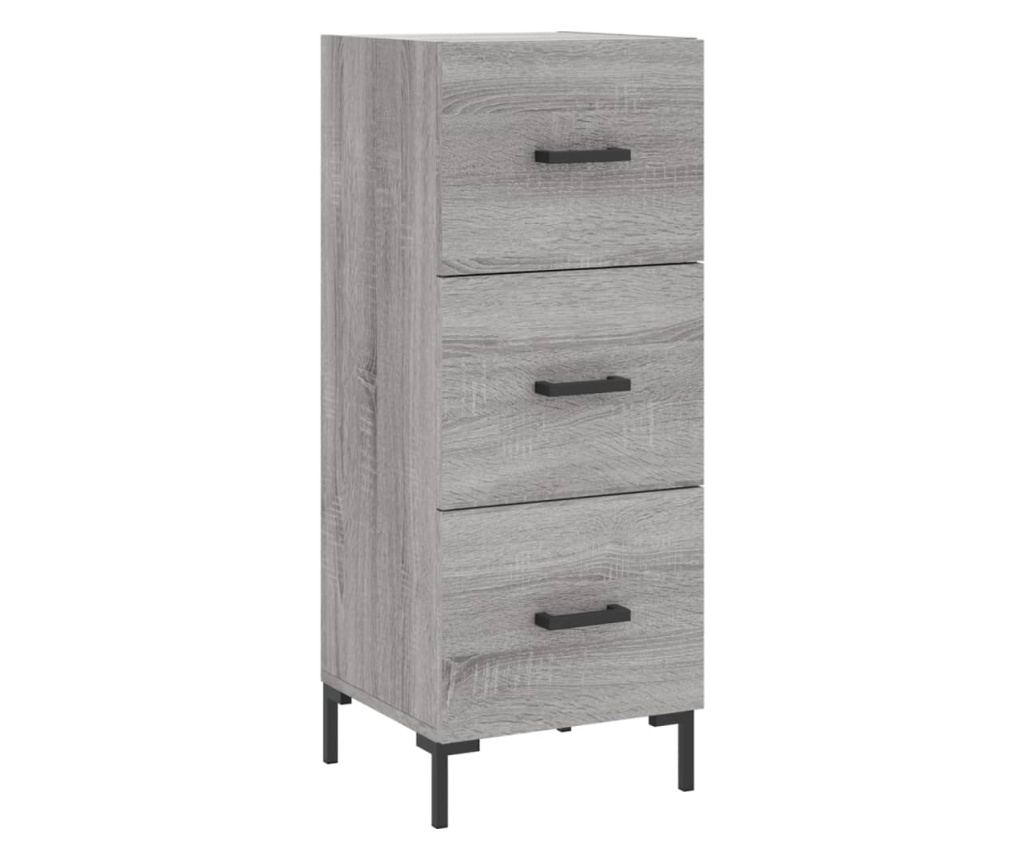 Visoki ormar, sonoma siva, 34,5x34x180 cm, konstruirano drvo - 5