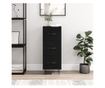 Konzola, crna, 34,5x34x90 cm, kompozitno drvo thumbnail 1