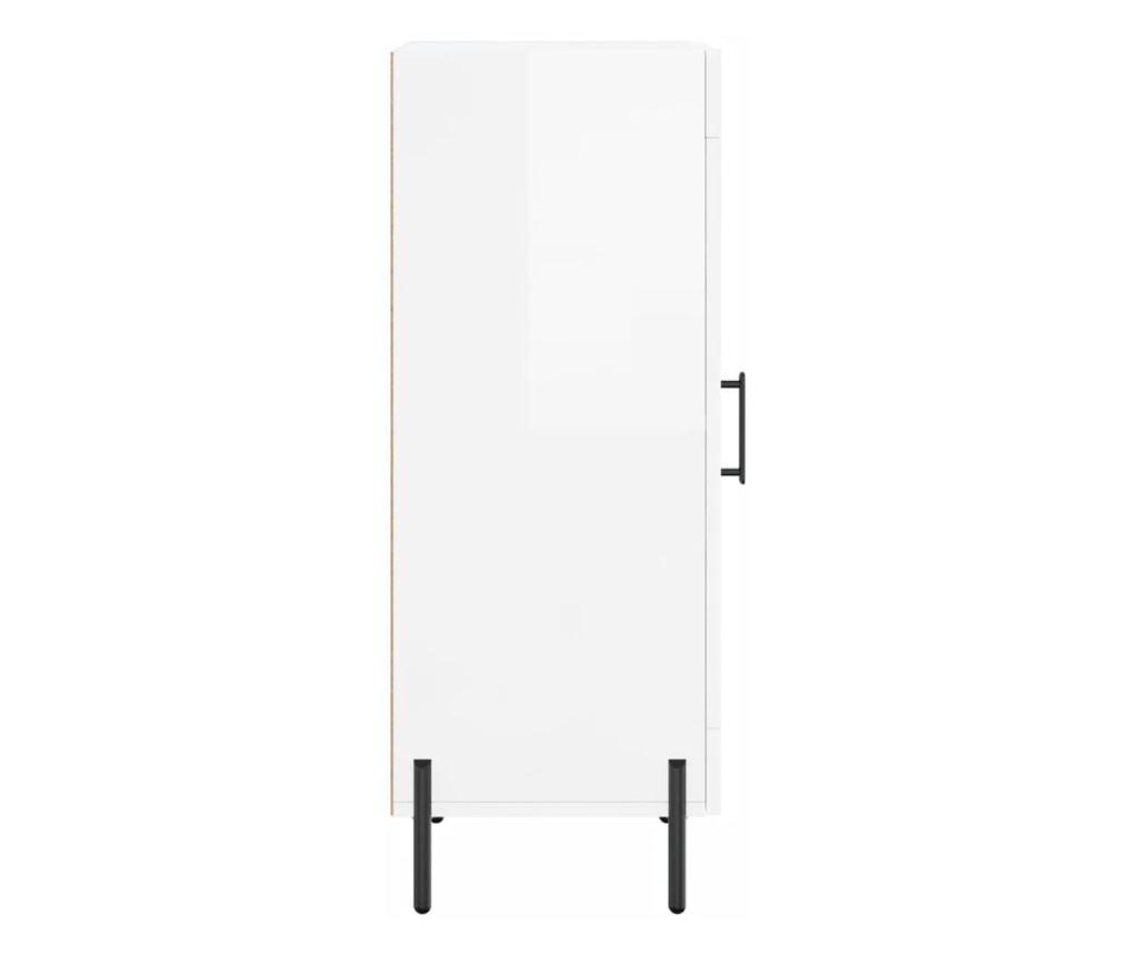 Bijela komoda visokog sjaja, 34,5x34x90 cm, kompozitno drvo - 7