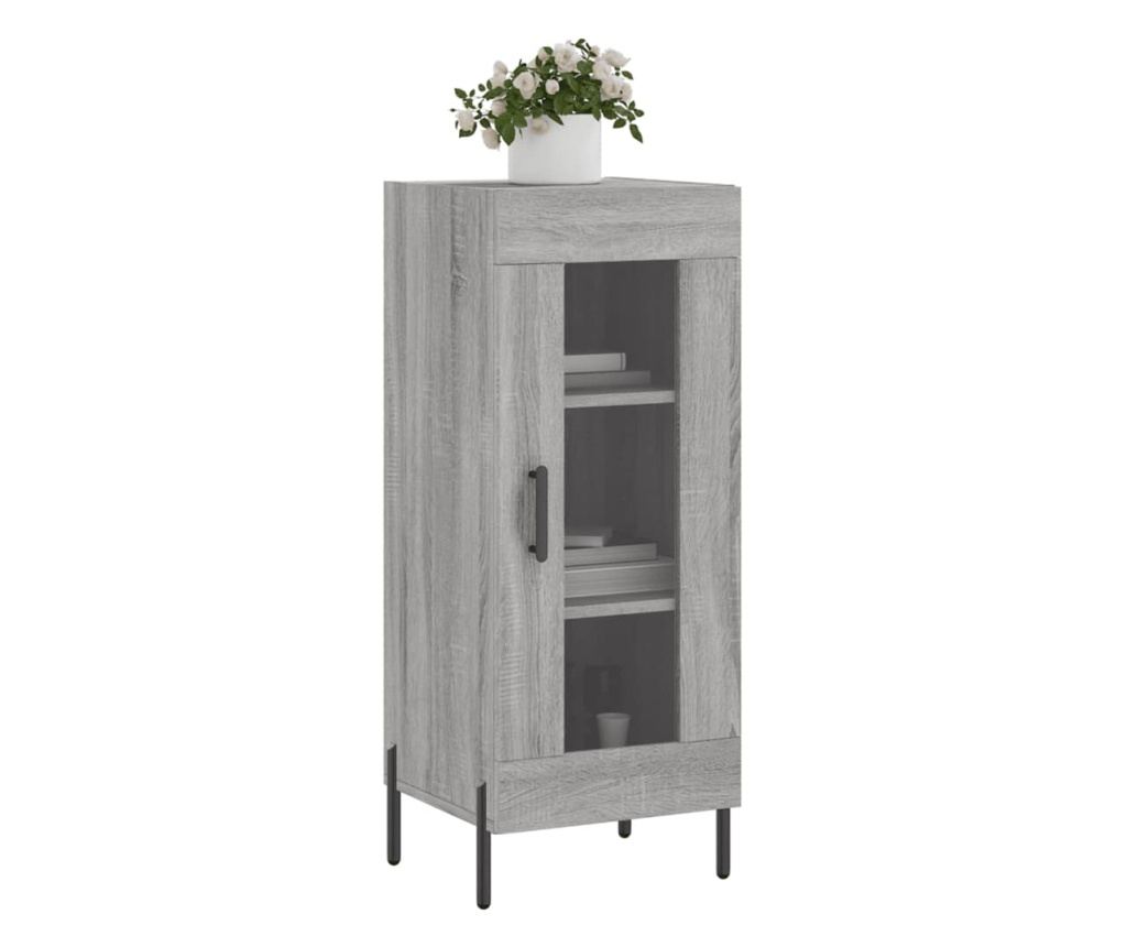 Komoda, siva sonoma, 34,5x34x90 cm, kompozitno drvo - 3