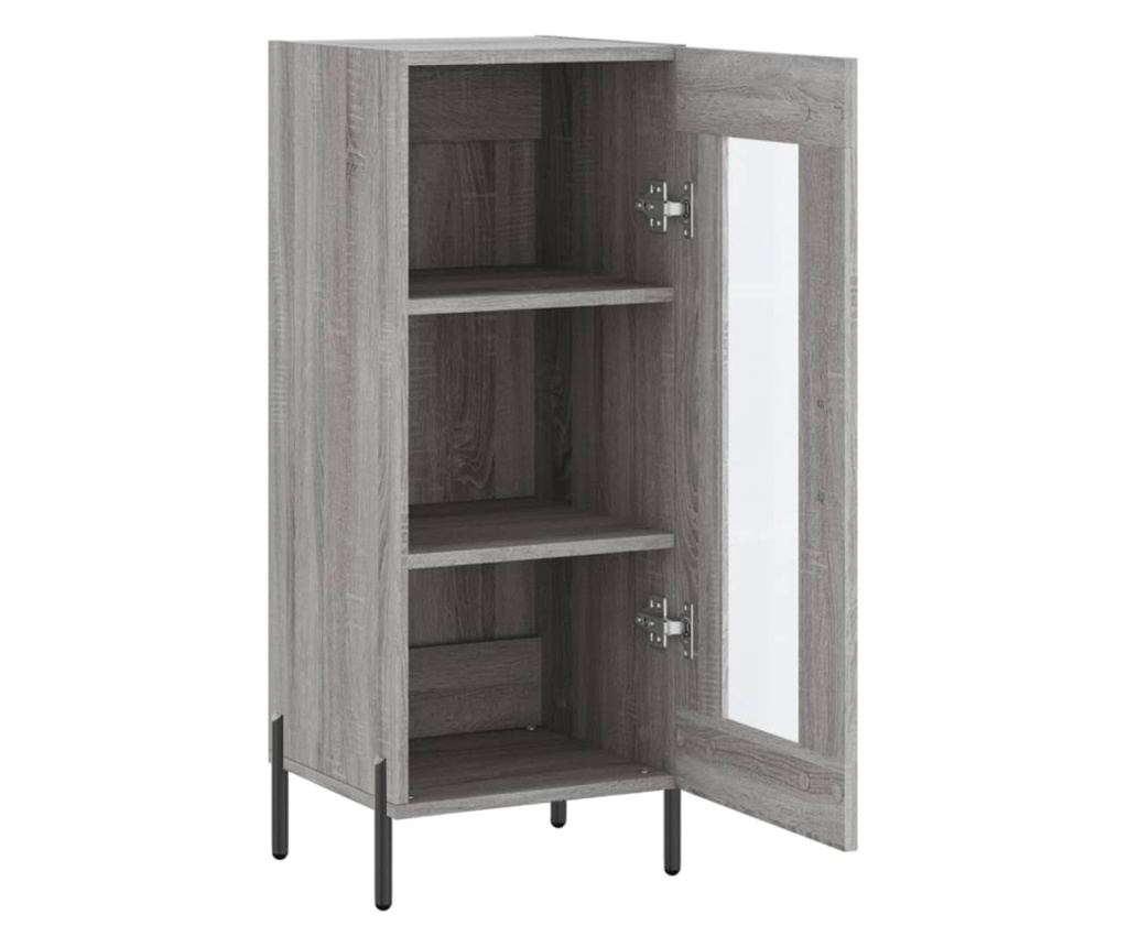 Komoda, siva sonoma, 34,5x34x90 cm, kompozitno drvo - 6