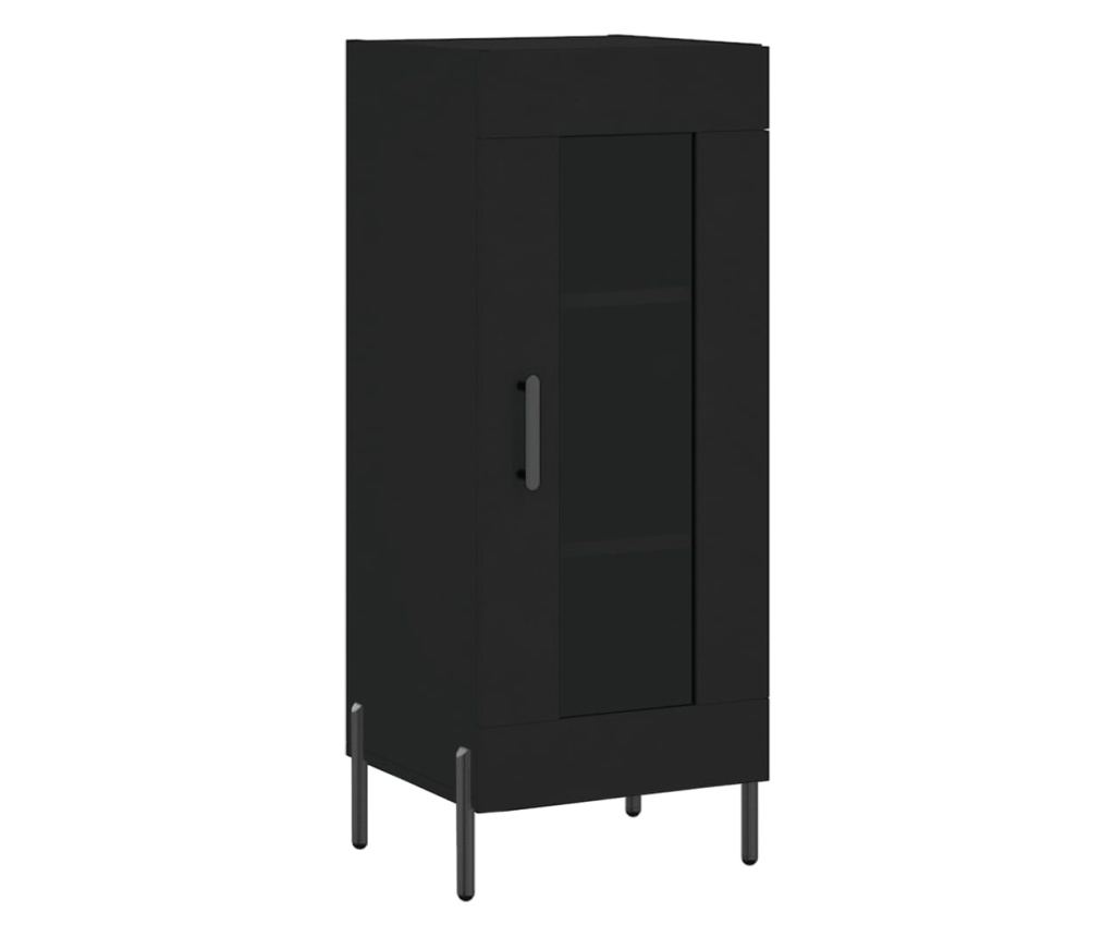 Ormarić, crna, 34,5x34x90 cm, kompozitno drvo - 2