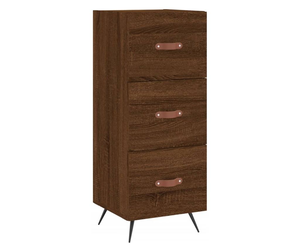 Ormarić, smeđi hrast, 34,5x34x90 cm, konstruirano drvo - 2